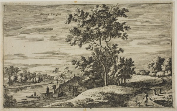 View Near Kampen, plate 4 from Views of Dutch Villages, c. 1650, Roelant Roghman (Dutch,
