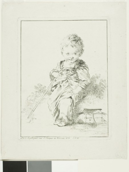 The Little Savoyard, n.d., François Boucher, French, 1703-1770, France, Etching on off-white laid