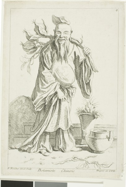 Chinese Botanist, from Recueil de diverses figures chinoise du cabinet de François Boucher,