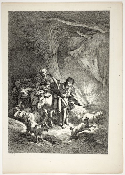 Plate 30 of 38 from Oeuvres de J. B. Huet, 1796–99, Jean Baptiste Huet, French, 1745-1811, France,