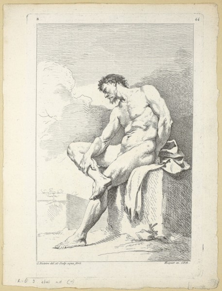 Figure, from Seconde livre de figures d’Academies gravées en Partie par les Professeurs de l’