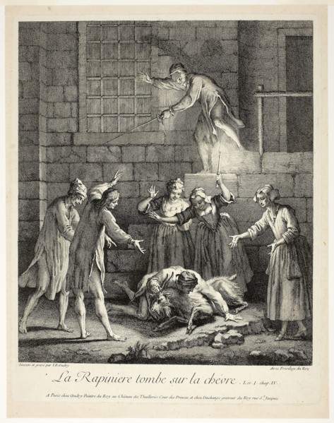 Comic Stories: The Plunderer Falls on the Goat, 1726, Jean-Baptiste Oudry, French, 1686-1755,