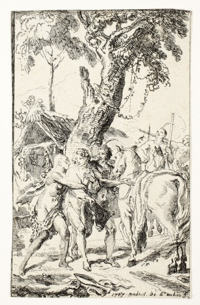 The Escape of M. de Belle-Isle, Prisoner in the Attakapas, plate four from Les Nouveaux Voyages aux