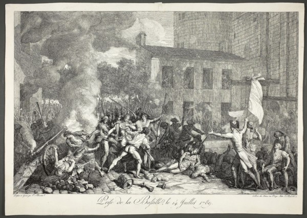 Capturing the Bastille, July 14, 1789, c. 1793, Charles Thevenin, French, 1764-1838, France,