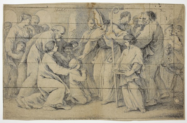 The Confirmation, c. 1730, Pierre Charles Trémolières, French, 1703-1739, France, Etching in brown