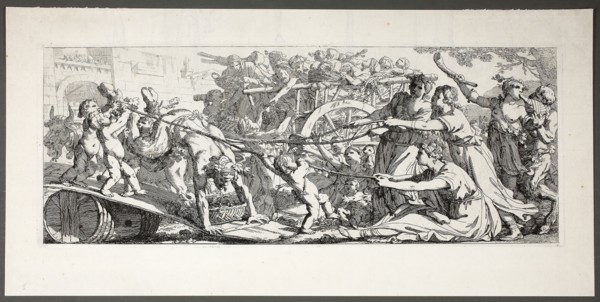 Return from the Vineyards, plate three of four from Le Travaux de la Vendange, 1750, Joseph–Marie