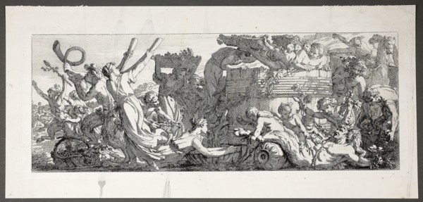 Arrival at the Grape Press, plate four of four from Le Travaux de la Vendange, 1750, Joseph–Marie