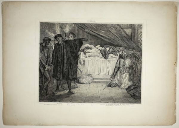 O Spartan dog, plate fifteen from Othello, 1844, Théodore Chassériau, French, 1819-1856, France,