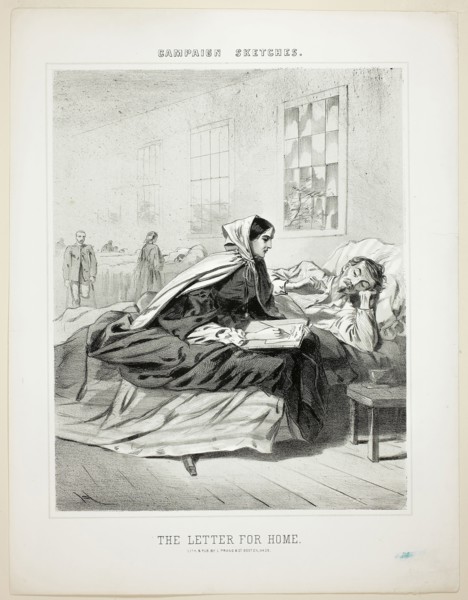 Campaign Sketches: The Letter for Home, 1863, Winslow Homer, American, 1836–1910, United States,