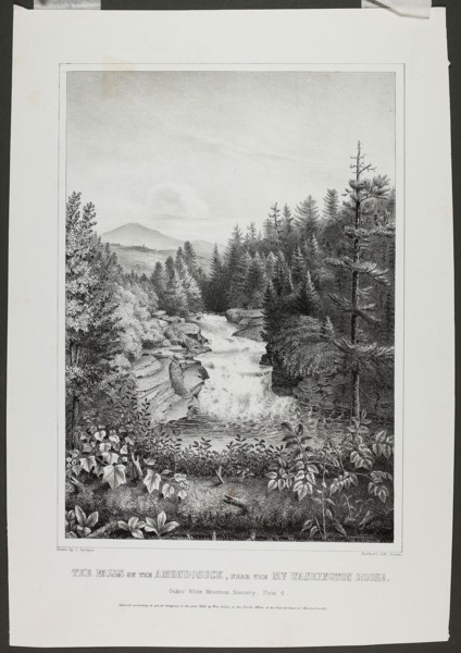 The Falls on the Amonoosuck, near the Mt. Washington House (Oakes’ White Mountain Scenery), 1848, I