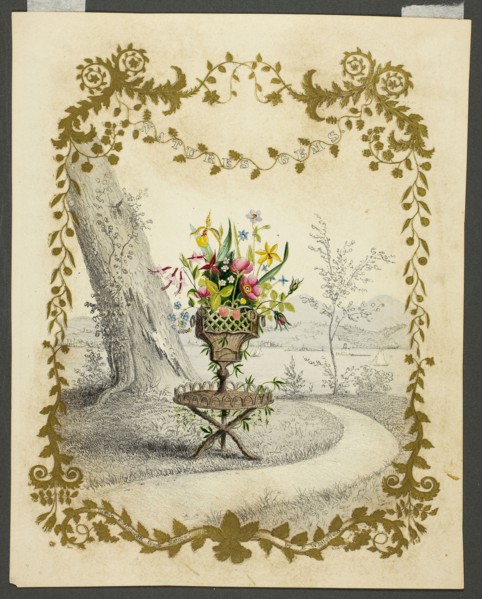 Nature’s Gems, c. 1844, Edwin Whitefield, American, 1816-1892, United States, Lithograph heightened