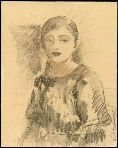 Portrait of Julie Manet, 1890, Berthe Morisot, French, 1841–1895, France, Transfer drawing in