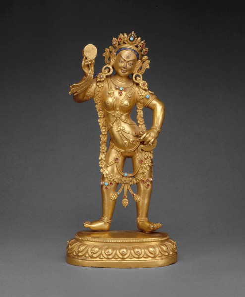 Tantric Enlightened Being (Vajrayogini) Queen of Bliss (Dechen Gyalmo), 18th century, Tibet, Tibet,
