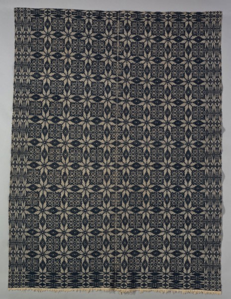 Coverlet, 1820/40, United States, Probably Pennsylvania, Pennsylvania, Cotton and wool, plain weave
