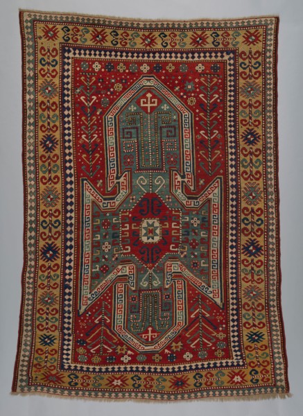 Sewan Kazak Rug, c. 1875, Southwest Caucasus, Caucasus, Wool pile on wool foundation, 248.5 × 182.8