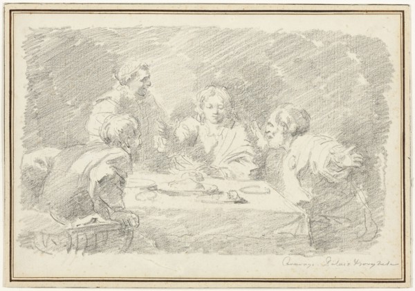 The Supper at Emmaus, 1760/61, Jean Honoré Fragonard (French, 1732-1806), after Michelangelo Merisi