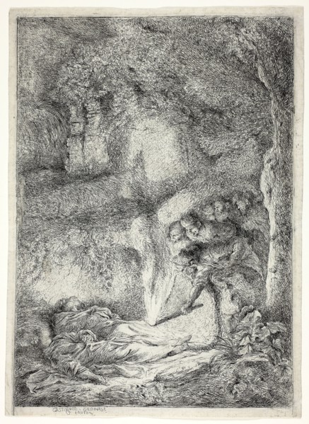 The Bodies of Saints Peter and Paul Hidden in the Catacombs, 1647/51, Giovanni Benedetto
