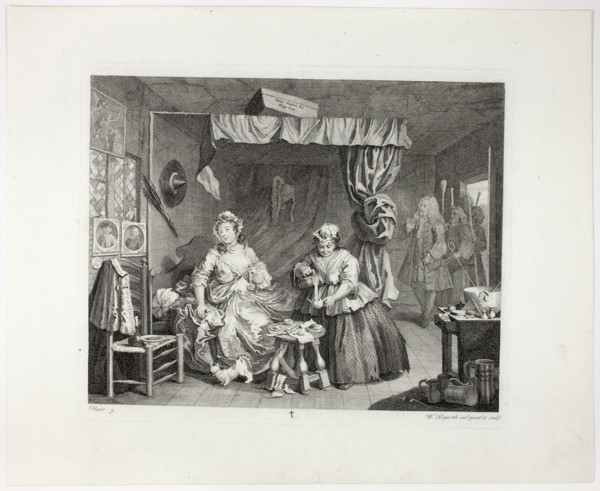 Plate three, from A Harlot’s Progress, 1732, William Hogarth, English, 1697-1764, England,