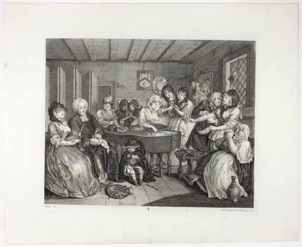 Plate six, from A Harlot’s Progress, 1732, William Hogarth, English, 1697-1764, England, Engraving