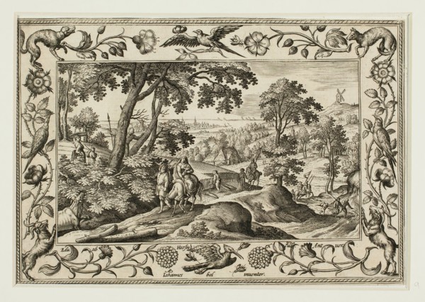 The Flight into Egypt, from Landscapes with Old and New Testament Scenes and Hunting Scenes, 1584,