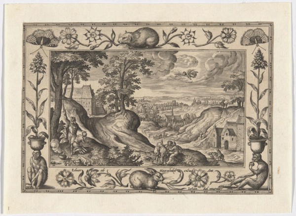 Abraham’s Sacrifice of Isaac, from Landscapes with Old and New Testament Scenes and Hunting Scenes,