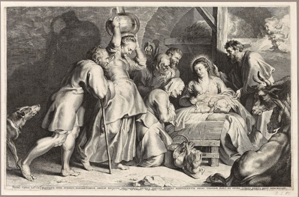 Adoration of the Shepherds, 1620, Lucas Vorsterman (Flemish, 1595-1675), after Peter Paul Rubens