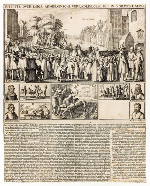 Execution of Arminians in The Hague, 1623, Claes Jansz. Visscher, II, Dutch, 1586–1652,