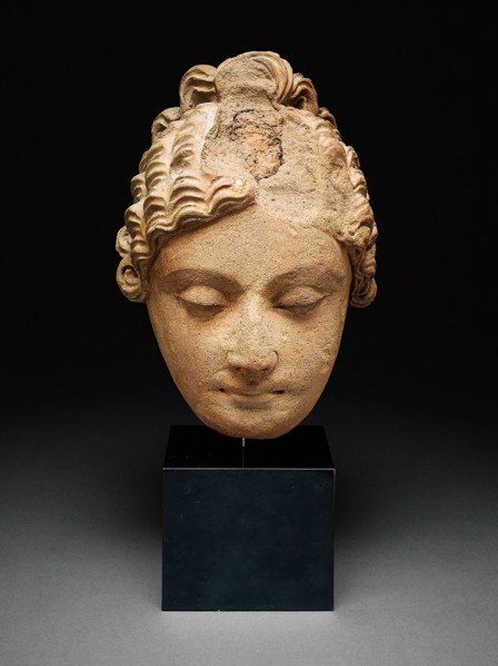 Head of an Adorant, 4th/5th century, Afghanistan or Pakistan, Ancient region of Gandhara, Gandhara,