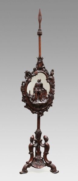 Pole-Screen, c. 1851, Arthur James Jones and Son, Irish, active mid-19th century, Ireland, Dublin,