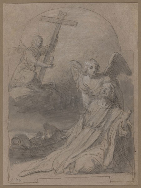 Christ in the Garden of Olives, 1615/35, Gerrit van Honthorst, Dutch, 1592–1656, Netherlands, Black
