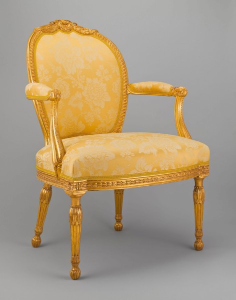 Armchair, 1770/75, Attributed to Thomas Chippendale, English, 1718-1779, London, England, Giltwood