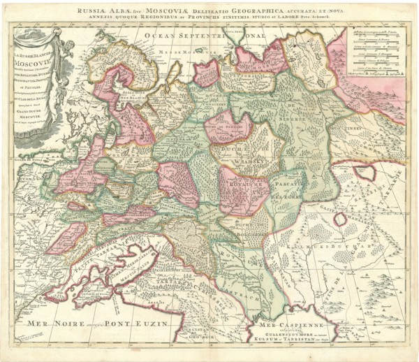 Map, Nicolas Sanson (1600-1667), Petrus Schenk (1660-1718/9), Copperplate print