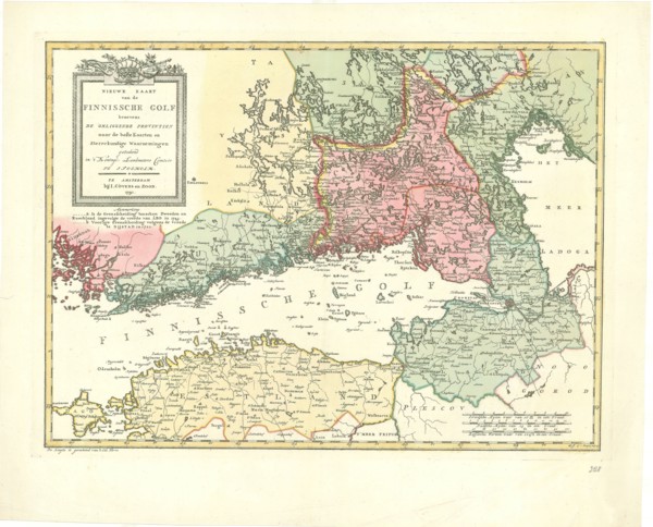 Map, Nieuwe kaart van de Finnische golf benevens de omliggende provintien naar de beste kaarten en