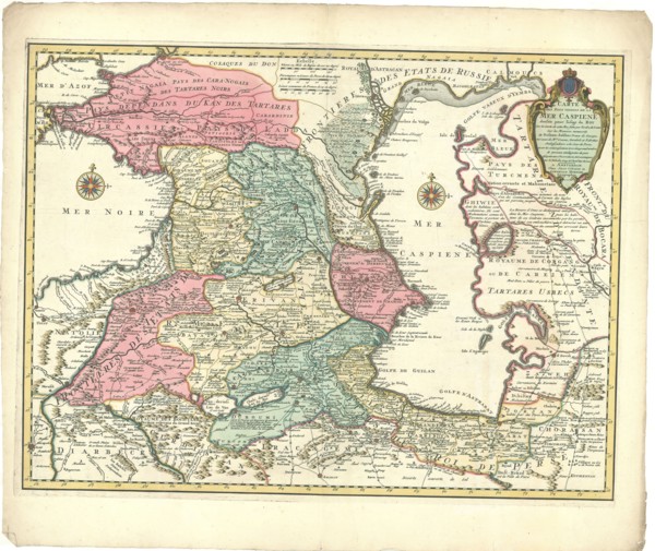 Map, Carte des pays voisins de la Mer Caspiene dressée pour l’usage du roy sur la carte de cette