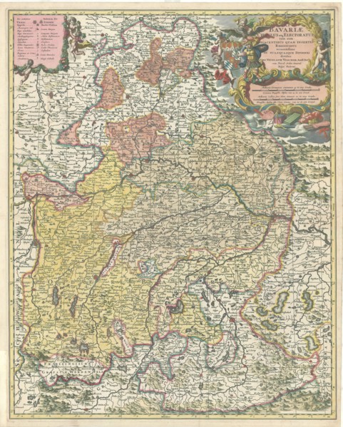 Map, S. R. I. Bavariae circulus atque electoratus, Nicolaes Jansz. Visscher (1618-1679),
