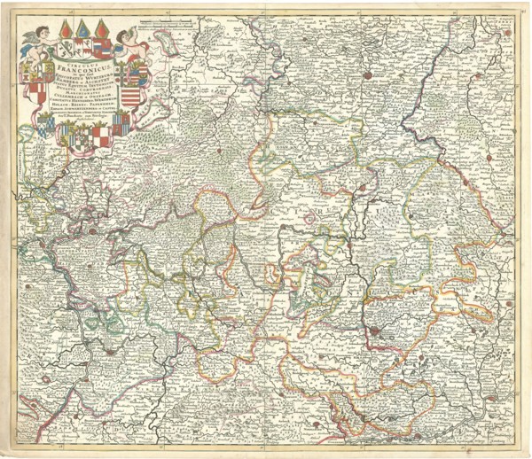 Map, Theodorus Danckerts (1663-1727), Copperplate print