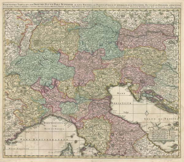 Map, Nicolaes Jansz. Visscher (1618-1679), Copperplate print