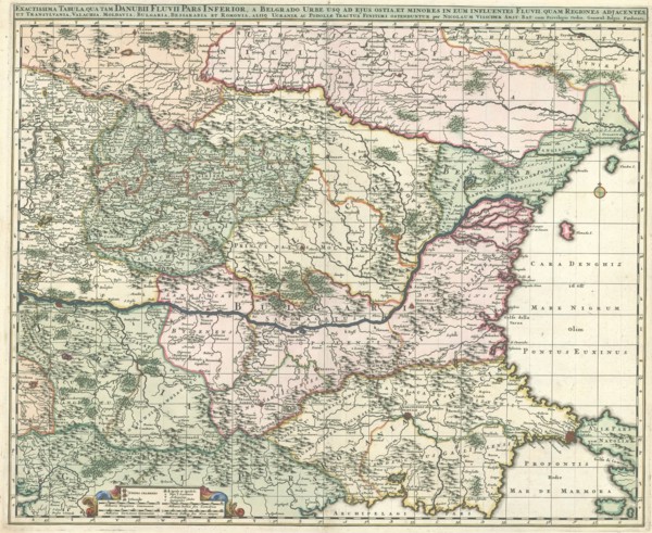 Map, Nicolaes Jansz. Visscher (1618-1679), Copperplate print