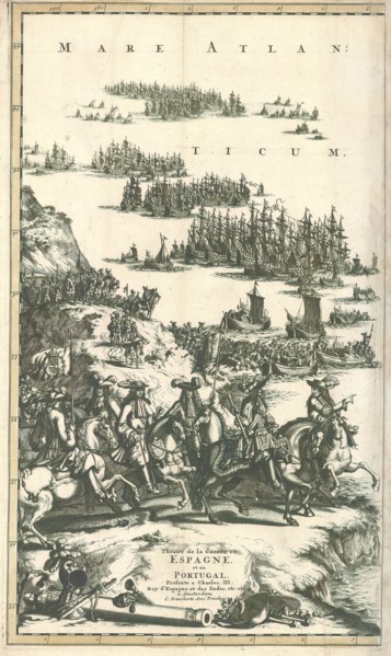 Map, Accuratissima totius regni Hispaniae tabula, Justus Danckerts (1635-1701), Copperplate print