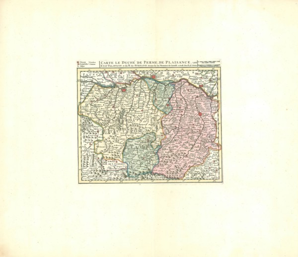 Map, Carte le duché de Perme, de Plaisance, les etat Palavicin et de M. de Stefano, Giacomo