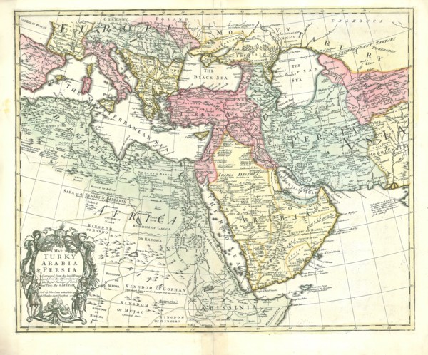 Map, A map of Turky Arabia & Persia corrected from the latest travels and from the observations of