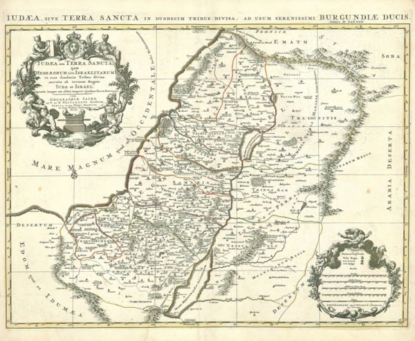 Map, Nicolas Sanson (1600-1667), Copperplate print