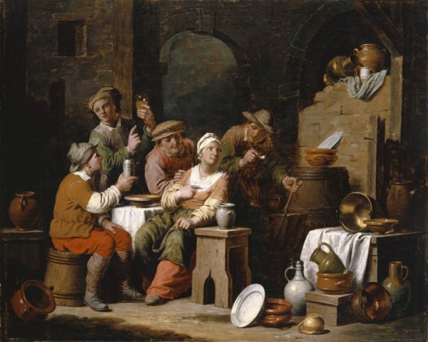 Carousing Peasants, oil on canvas, 81 x 100 cm, unmarked, David Ryckaert (III), Antwerpen?