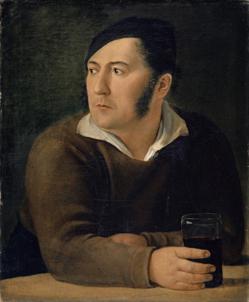 Portrait of the artist's brother, Leonhard Miville-Keller, c. 1824, oil on canvas, 60 x 49 cm,