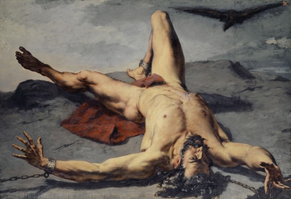 The Prometheus forged on a rock, 1855, oil on canvas, 114.5 x 166 cm, unmarked, Frank Buchser,
