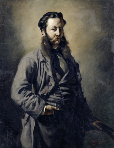Portrait of an unknown English gentleman, 1856, oil on canvas, 112 x 88.5 cm, signed and dated
