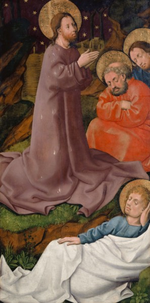 Christ on the Mount of Olives, c. 1450, mixed media on paneled spruce, covered with canvas, 100.5 x