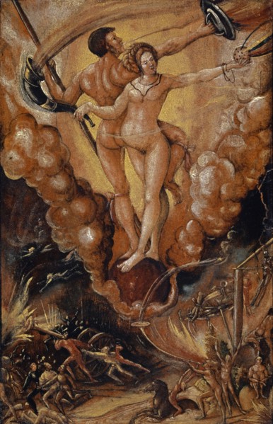 The Wild Army, c. 1513/1515, Vast tempera on paper, mounted on limewood and framed in an old frame,