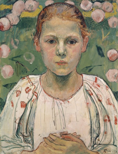 Portrait of Kathe von Bach (in the garden), 1904, oil on canvas, 42.2 x 32.6 cm, signed lower
