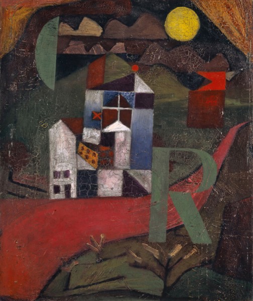 Villa R, 1919, 153, oil on board, 26.5 x 22.4 cm, Not marked, Paul Klee, Münchenbuchsee/Bern